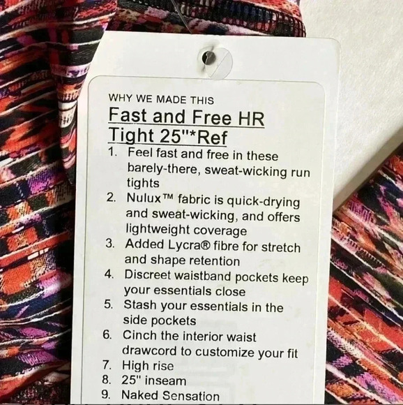 Lululemon Fast and Free Tight  - Picture 5 of 5